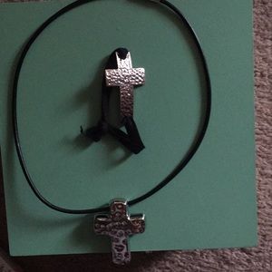 FREE Cross necklace nwot and bracelet